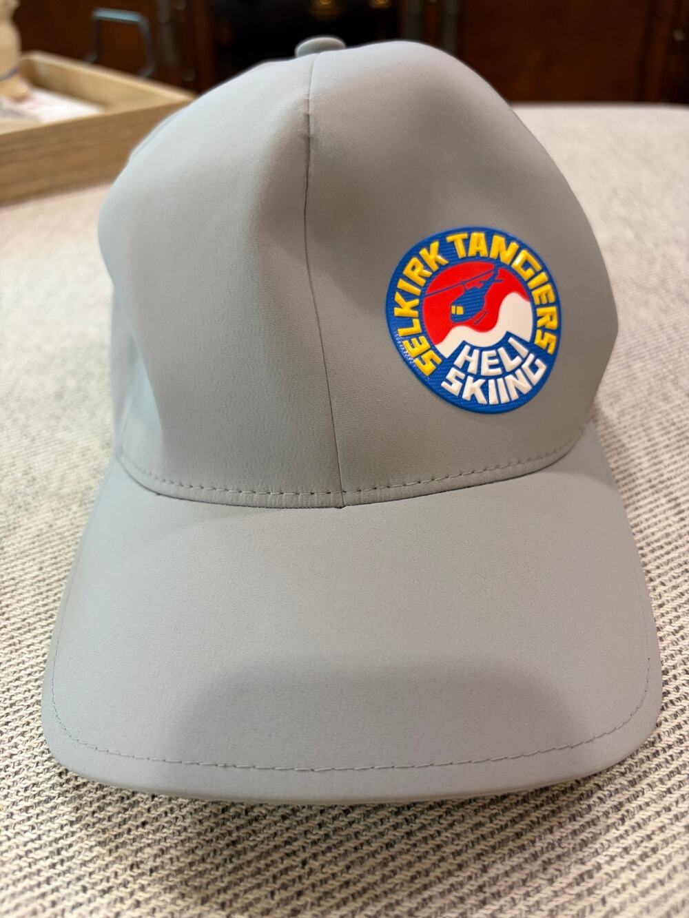 Selkirk Tangiers Heli Skiing Gray Performance Baseball Cap Hat 
Rare Resort Gear